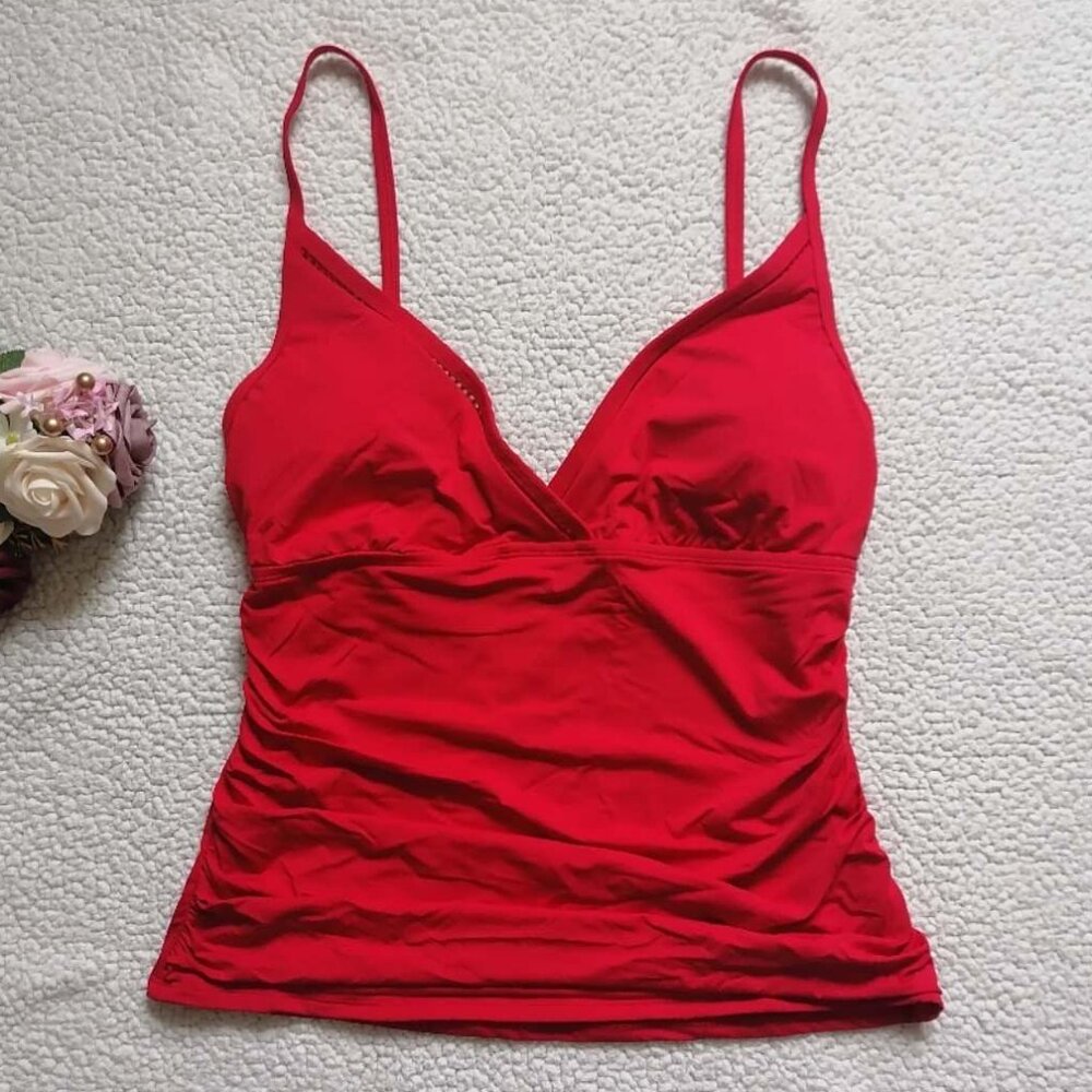 Bleu Rod Beattie Women’s Behind The Seams Tankini Top In Ginger, Size 12